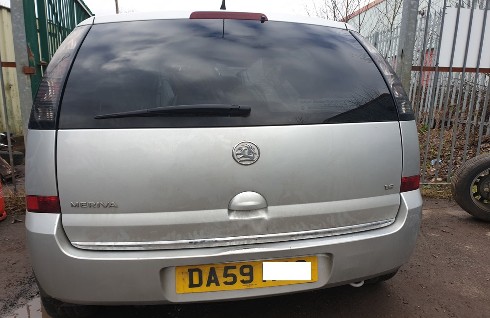 Vauxhall Meriva Design 16V Boot lid